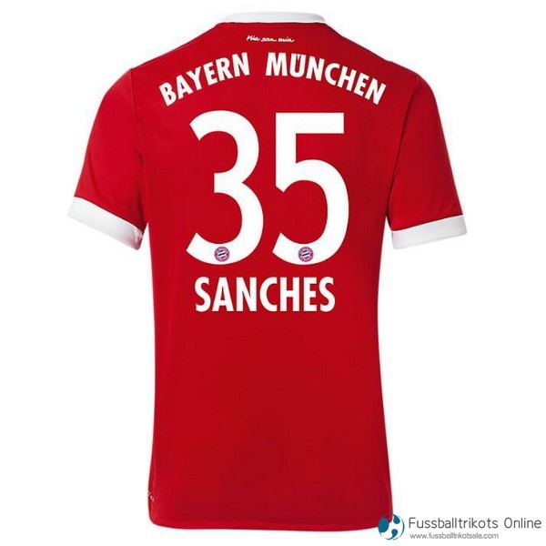 Bayern München Trikot Heim Sanches 2017-18 Fussballtrikots Günstig